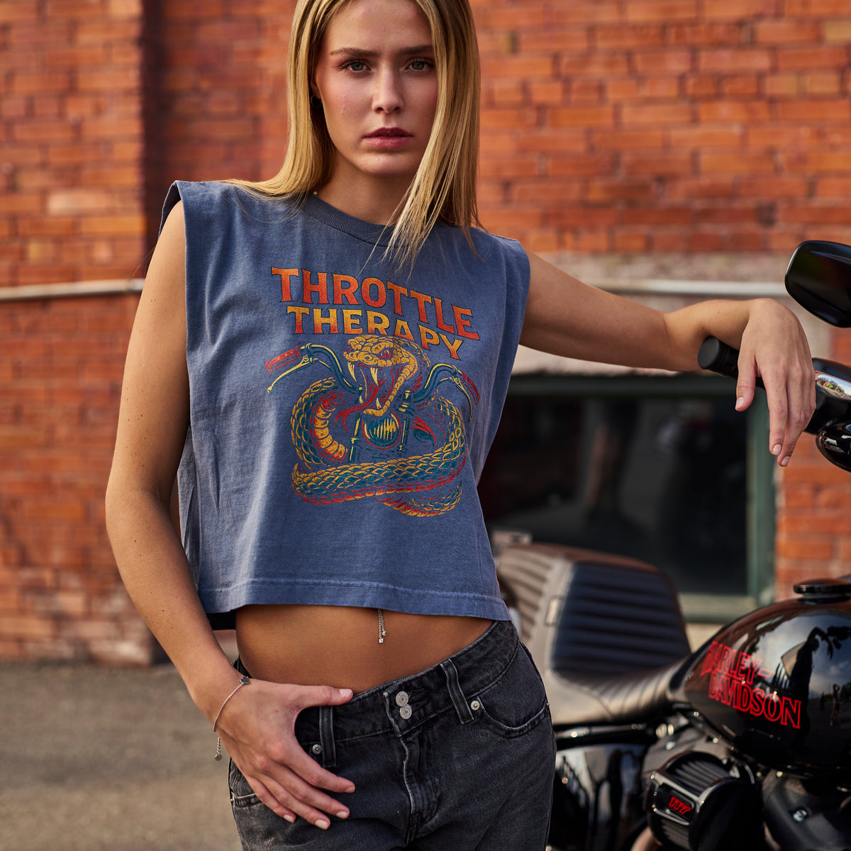 Throttle Therapy Python Muscle Tee – Disruptor Wear